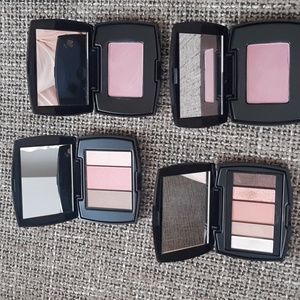 3 small Lancome blush highlight and eyeshadow palettes